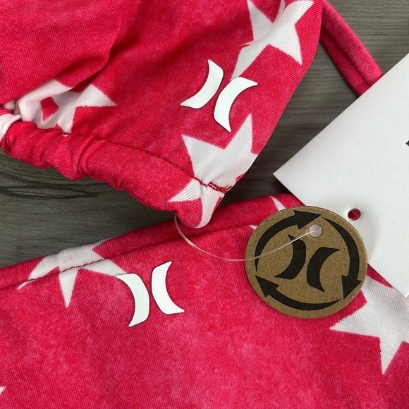 ☀️HURLEY☀️ RVSB ITSY BITSY BIKINI TOP RVSB TIE SIDE CHEEKY BOTTOM BIKINI - Picture 15 of 15